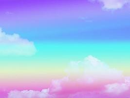 beauty sweet pastel purple pink  colorful with fluffy clouds on sky. multi color rainbow image. abstract fantasy growing light