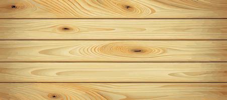 textura de madera clara panorámica con nudos, fondo de tablón - vector