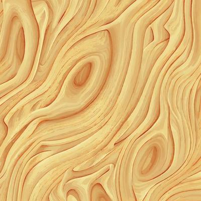 Light wood texture background with knots - Vector