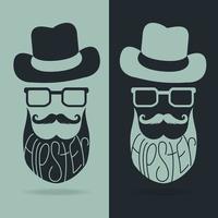 Fashion silhouette hipster style vector
