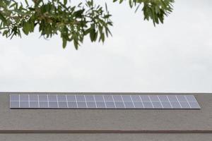 solar panel on roof photo