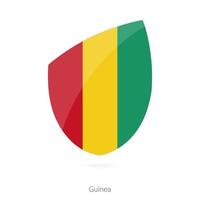 bandera de guinea bandera de rugby de guinea. vector