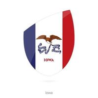 Flag of Iowa. vector