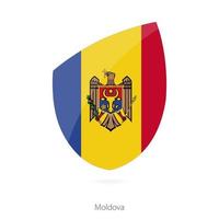 bandera de moldavia. bandera de rugby moldavo. vector