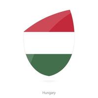 Flag of Hungary. Hungarian Rugby flag. vector