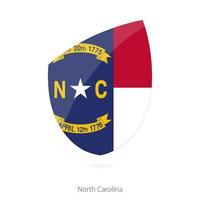 Flag of North Carolina. vector