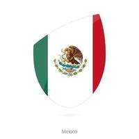 Bandera de México. bandera mexicana de rugby. vector