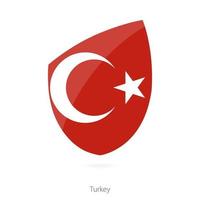 Flag of Turkey. Turkish Rugby flag. vector