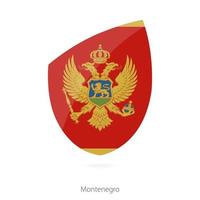 Flag of Montenegro. Montenegro Rugby flag. vector