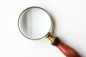 Magnifying Glass on White Background photo