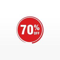 70 discount, Sales Vector badges for Labels, , Stickers, Banners, Tags, Web Stickers, New offer. Discount origami sign banner.