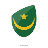 bandera de mauritania. bandera de rugby de mauritania. vector