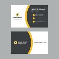 Modern Creative and Clean Business Card Template Design. Stationery vector design