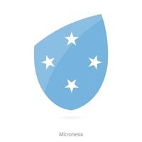 bandera de micronesia. vector