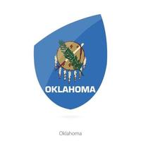 bandera de oklahoma. vector