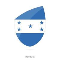bandera de honduras al estilo del icono del rugby. vector