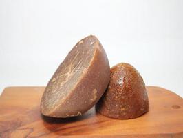 Gula Merah or Gula Jawa or Palm Sugar is a sweetener derived from any variety of palm tree photo