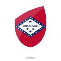 bandera de arkansas. vector