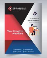 Creative Modern Flyer. Annual Report, Creative Portfolio, A4 minimal flyer, Business Brochure template. vector