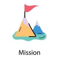 Trendy Mission Concepts vector