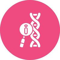 Explore Dna Glyph Circle Background Icon vector