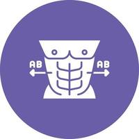 AB AB Routine Glyph Circle Background Icon vector