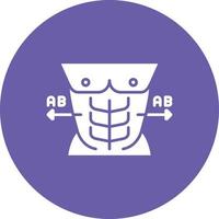 AB AB Routine Glyph Circle Background Icon vector