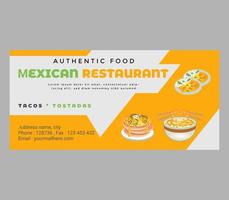 banner de menú de comida plantilla de redes sociales pro vector