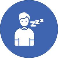 Lazy Glyph Circle Background Icon vector