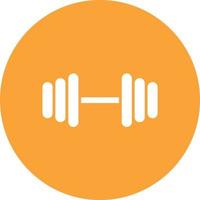 Adjustable Dumbbells Glyph Circle Background Icon vector