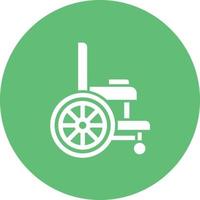 Disabled Glyph Circle Background Icon vector