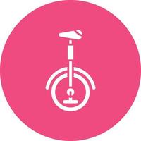 Bicycle Glyph Circle Background Icon vector