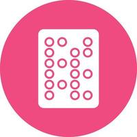 Braille Text Glyph Circle Background Icon