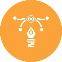 Visual Design Glyph Circle Background Icon vector