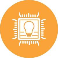 Proprietary Technology Glyph Circle Background Icon vector