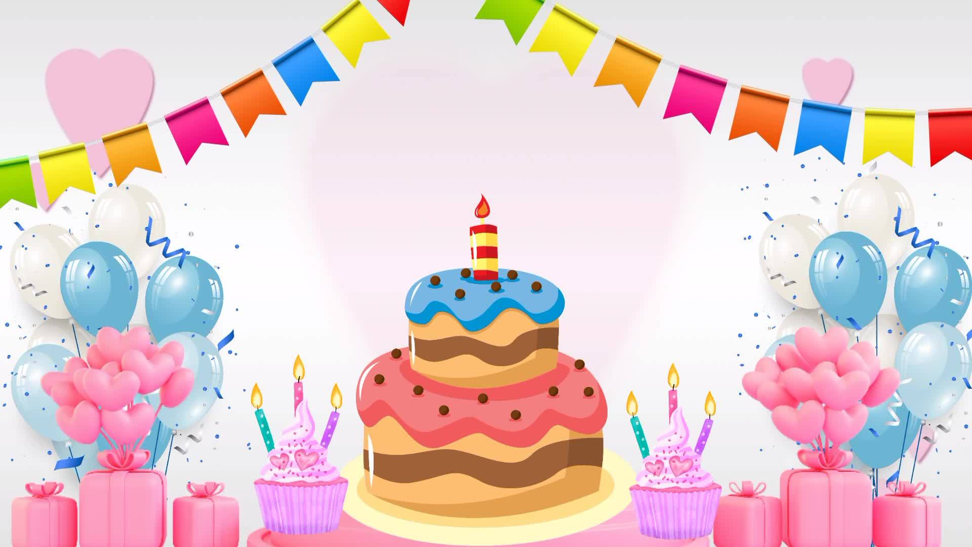Rotating Happy Birthday Cake GIF Animation With Candles  SuperbWishes