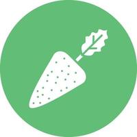 Radish Glyph Circle Background Icon vector
