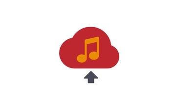 upload music scene icon of nice animated  for your music pack videos easy to use with Transparent Background . HD Video Motion Graphic Animation Free Video