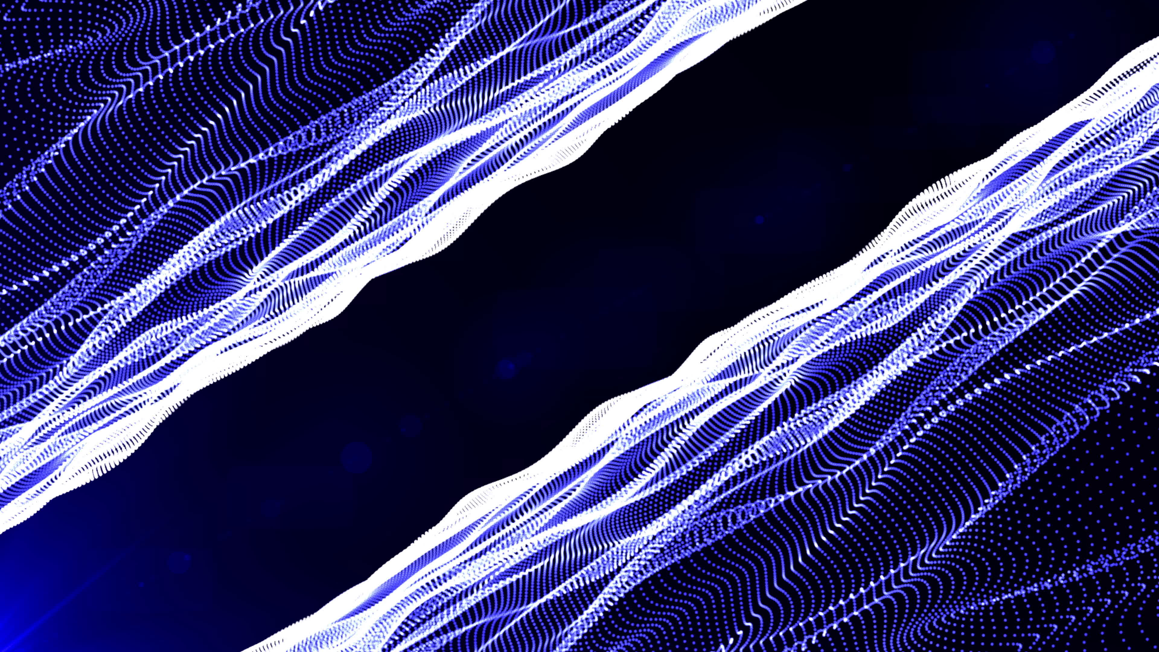 double beautiful blue particle form, futuristic neon graphic Background
