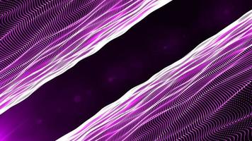 forma de partículas púrpura hermosa doble, fondo gráfico de neón futurista, ilustración de elemento de arte abstracto 3d de energía científica, inteligencia artificial de tecnología, animación de papel tapiz de tema de forma video
