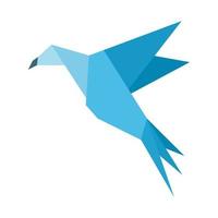 Abstraction a bird in flight. A vector illustration