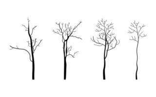 Set of trees. Vector illustration