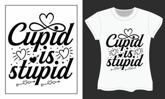 Valentine SVG craft design, Cupid is stupid vector