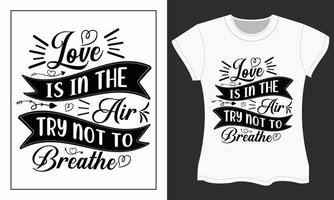 Valentine SVG craft design, Love is in the air try not to breathe vector