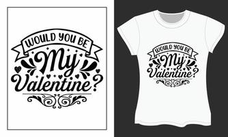 Valentine SVG craft design, Would you be my valentine vector