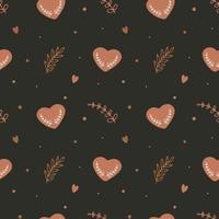 Seamless pattern with hearts. Background for wrapping paper, greeting cards and seasonal designs. Happy Valentine's day. vector