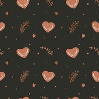 Seamless pattern with hearts. Background for wrapping paper, greeting cards and seasonal designs. Happy Valentine's day. vector