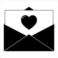 Simple illustration of heart icon for St. Valentines Day vector