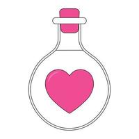 Simple illustration of heart icon for St. Valentines Day vector