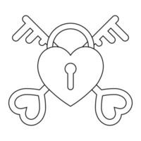 Simple illustration of heart icon for St. Valentines Day vector